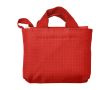 Sac de courses en tissu Oxford avec étui assorti pour le plier couleur rouge
