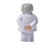 Anti-stress en mousse PU en forme de docteur à personnaliser couleur blanc