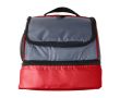 Sac isotherme en polyester avec glacière dans la partie inférieure couleur rouge
