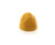 Bonnet en tricot extensible avec revers à personnaliser couleur jaune