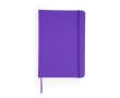 Bloc-notes avec couverture rigide et marque-page A5 pages lisses couleur mauve