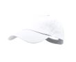 Casquette 5 panneaux en coton avec velcro en plusieurs coloris couleur blanc