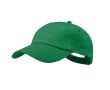Casquette 5 panneaux en coton avec velcro en plusieurs coloris couleur vert