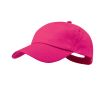 Casquette 5 panneaux en coton avec velcro en plusieurs coloris couleur fuchsia