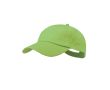 Casquette 5 panneaux en coton avec velcro en plusieurs coloris couleur vert pastel