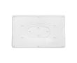 Porte-badge transparent en plastique pour carte couleur blanc