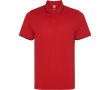 Polo technique avec bord-côte contrasté 200 g/m² Roly Direct Sian couleur rouge