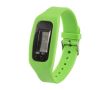 Podomètre en silicone avec compteur de pas, calories et distance couleur vert clair