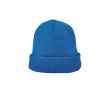 Bonnet en tricot acrylique avec revers double 320 g/m² couleur bleu roi