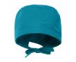 Bonnet sanitaire en polyester avec lanières ajustables 150 g/m² couleur bleu riviera