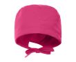 Bonnet sanitaire en polyester avec lanières ajustables 150 g/m² couleur rose