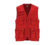 Gilet de travail multi-poches 200 g/m² Roly Venera  couleur rouge