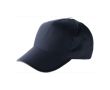 Casquettes 5 panneaux en coton avec fermeture velcro ClearLine couleur bleu marine