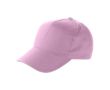Casquettes 5 panneaux en coton avec fermeture velcro ClearLine couleur rose