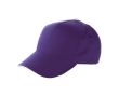 Casquettes 5 panneaux en coton avec fermeture velcro ClearLine couleur violet