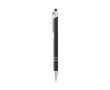 Stylo gravé en aluminium avec pointe tactile couleur noir