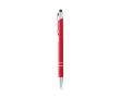 Stylo gravé en aluminium avec pointe tactile couleur rouge
