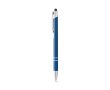 Stylo gravé en aluminium avec pointe tactile couleur bleu roi