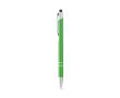 Stylo gravé en aluminium avec pointe tactile couleur vert clair