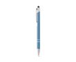 Stylo gravé en aluminium avec pointe tactile couleur bleu ciel