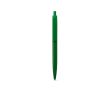 Stylo en plastique avec grand clip et finition brillante, encre bleue couleur vert