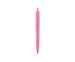 Stylo en plastique avec grand clip et finition brillante, encre bleue couleur rose clair 