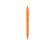 Stylo en plastique avec grand clip et finition brillante, encre bleue couleur orange