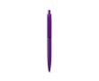 Stylo en plastique avec grand clip et finition brillante, encre bleue couleur mauve