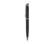 Set d’écriture stylo à bille et roller en aluminium mat, encre bleue couleur noir
