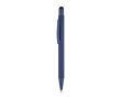 Stylo en aluminium recyclé avec pointe tactile, encre bleu couleur bleu