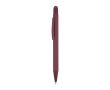 Stylo en aluminium recyclé avec pointe tactile, encre bleu couleur bordeaux