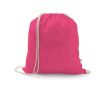Sac à cordon en coton recyclé et polyester 150 g/m² couleur rose