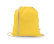 Sac à cordon en coton recyclé et polyester 150 g/m² couleur jaune