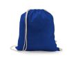 Sac à cordon en coton recyclé et polyester 150 g/m² couleur bleu roi