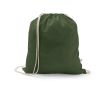 Sac à cordon en coton recyclé et polyester 150 g/m² couleur vert militaire