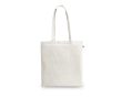 Sac de courses en coton recyclé et polyester 150 g/m² couleur blanc