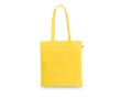 Sac de courses en coton recyclé et polyester 150 g/m² couleur jaune