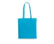 Sac de courses en coton recyclé et polyester 150 g/m² couleur bleu ciel