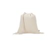 Sac à cordon en coton recyclé couleur naturelle 180 g/m² couleur naturel