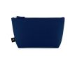 Trousse spacieuse en feutre recyclé avec fermeture éclair couleur bleu