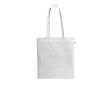 Sac de courses en coton biologique avec longues anses 140 g/m² couleur blanc