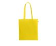 Sac de courses en coton biologique avec longues anses 140 g/m² couleur jaune