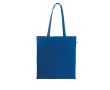 Sac de courses en coton biologique avec longues anses 140 g/m² couleur bleu roi