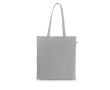 Sac de courses en coton biologique avec longues anses 140 g/m² couleur gris clair