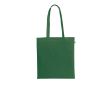 Sac de courses en coton biologique avec longues anses 140 g/m² couleur vert foncé