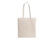 Sac naturel en coton recyclé et polyester avec anses 150 g/m² couleur naturel