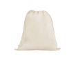 Sac à dos en corde naturel entièrement en coton 140 g/m² couleur naturel
