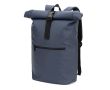 Sac à dos roll-top pour ordinateur en cuir synthétique 15 L 16\" couleur bleu