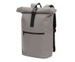 Sac à dos roll-top pour ordinateur en cuir synthétique 15 L 16\" couleur gris