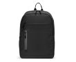 Sac à dos en similicuir pour PC 16\", fermetures éclair imperméables couleur noir